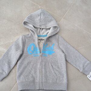 2/$35 *New* OshKosh B'gosh Grey Zip-Up Hoodie - 18M